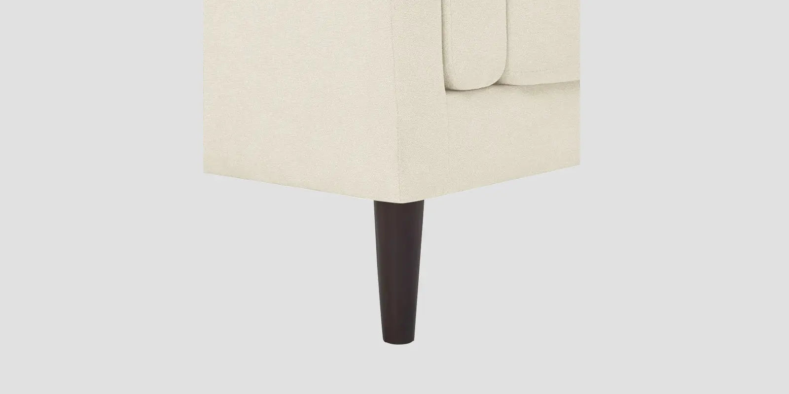 Creata Fabric LHS Sectional Sofa (2+Lounger) In Ivory Cream Colour Febonic Living