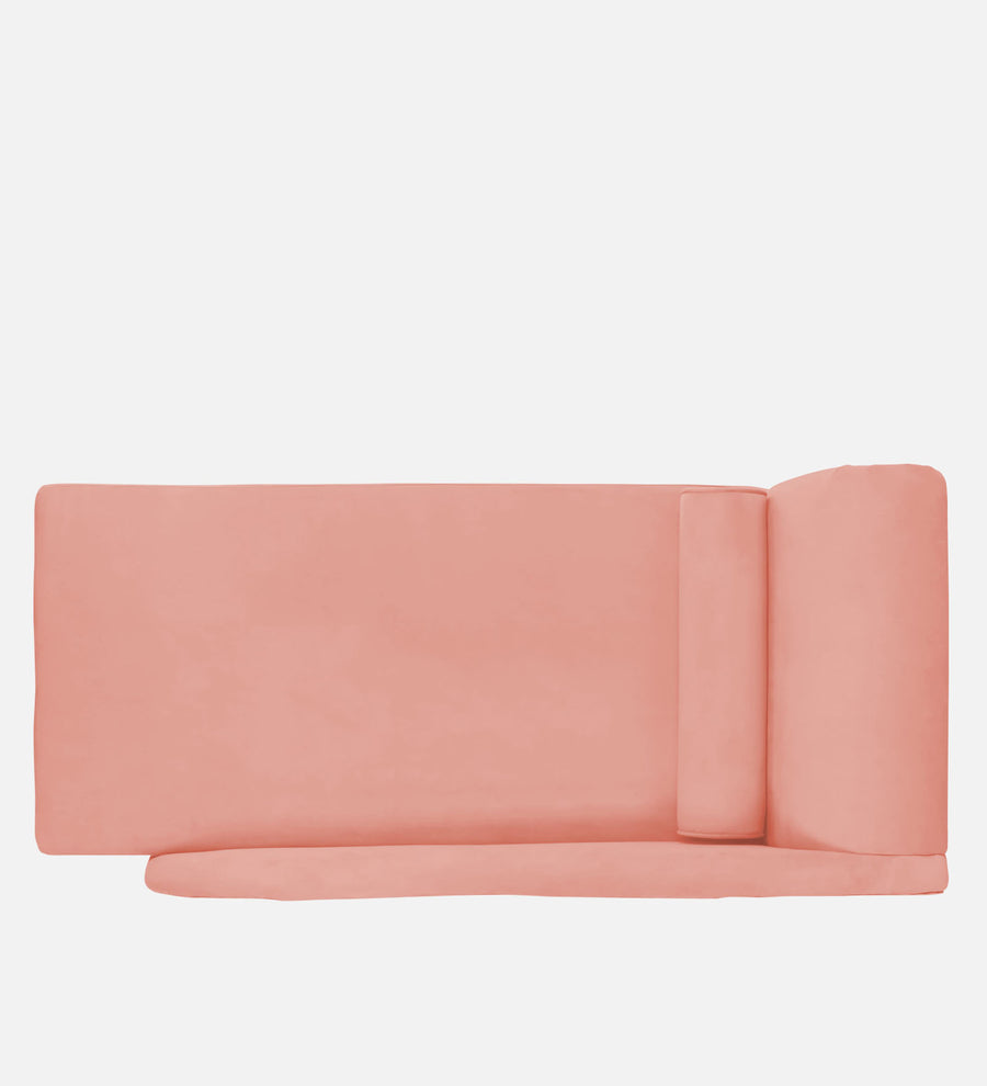 Rana Velvet Lhs Chaise Lounger In Blush Pink Colour - Febonic Living