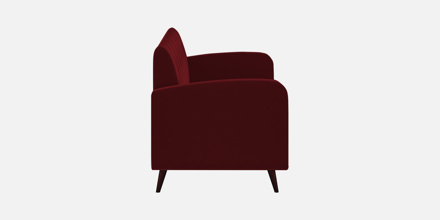 Wiki Velvet 3 Seater Sofa In Dark Maroon Colour - Febonic Living