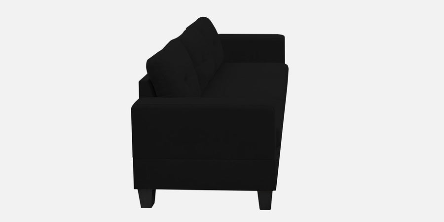 Thomas Fabric 3 Seater Sofa In Zed Black Colour - Febonic Living