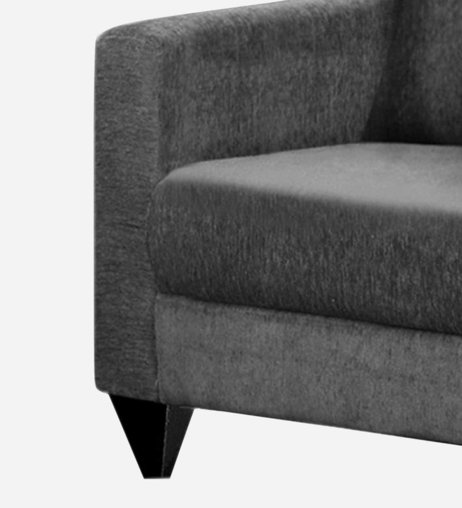 Nebula Fabric 1 Seater Sofa in Charcoal Grey Colour