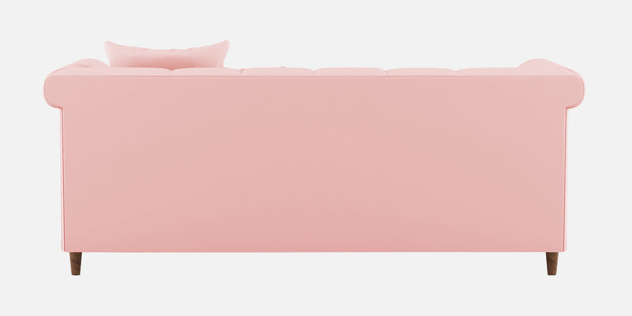 Rubi Velvet 3 Seater Sofa In Millennial Pink Colour - Febonic Living