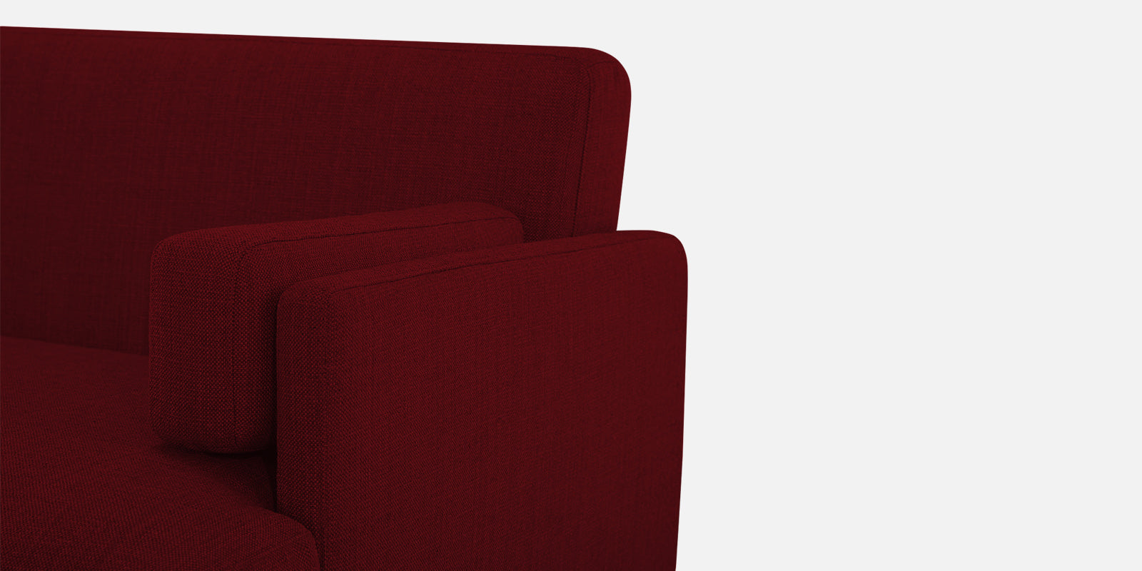 Ricky Fabric 3 Seater Sofa in Ruby red Colour