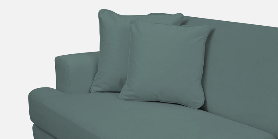 Woody Fabric Rhs Sectional Sofa 3 Lounger In Pista Green Colour - Febonic Living