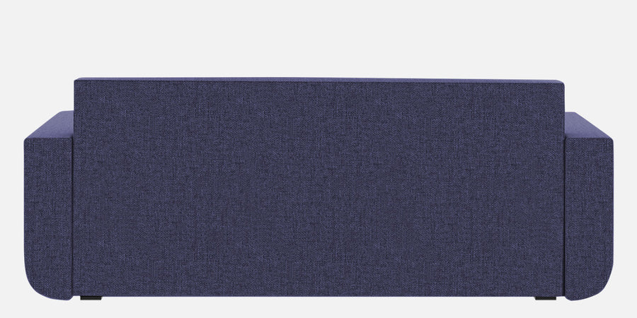 Grace Fabric 3 Seater Pull Out Sofa Cum Bed In Slate Blue Colour With Storage - Febonic Living