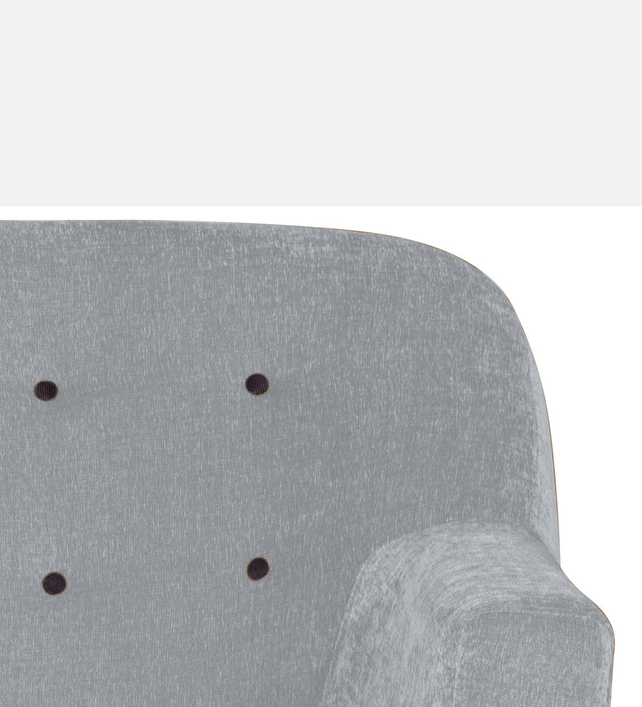 German Fabric 1 Seater Sofa In Coin Grey Colour - Febonic Living