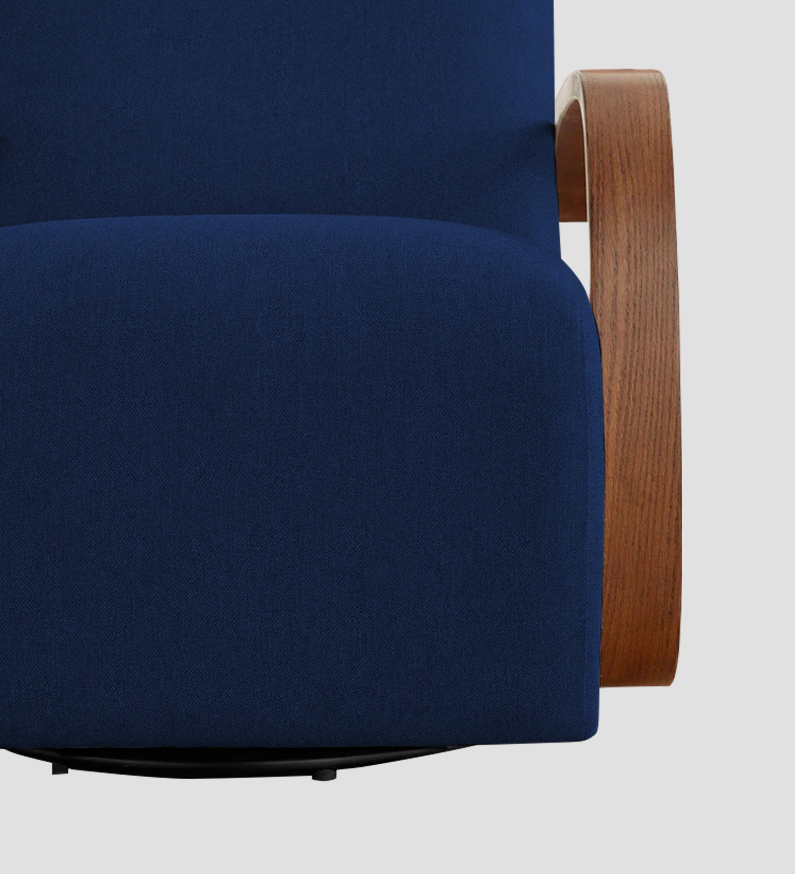 Balma Fabric Swivel Chair in Royal Blue Colour