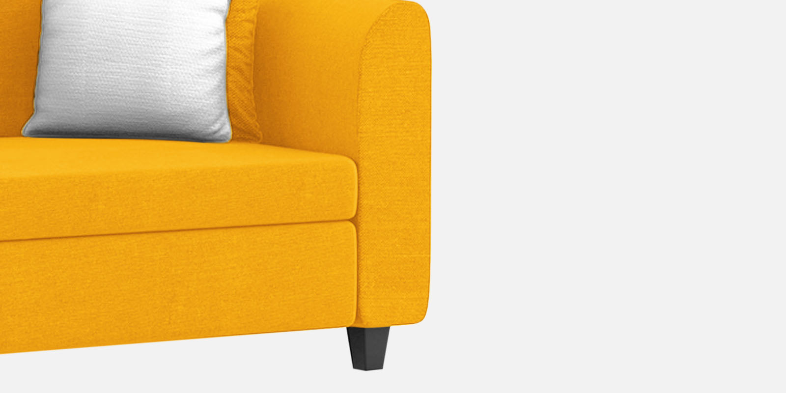 Denmark Fabric 2 Seater Sofa in Bold Yellow Colour