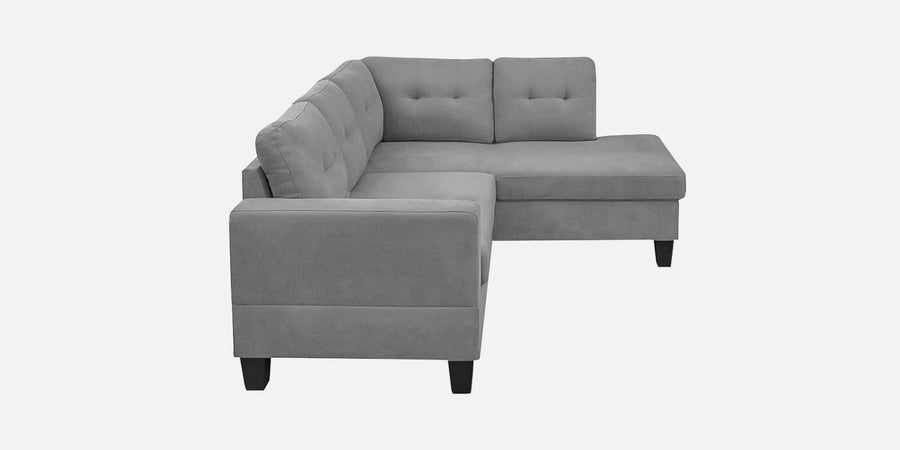 Thomas Fabric Lhs Sectional Sofa 2 Lounger In Lit Grey Colour - Febonic Living