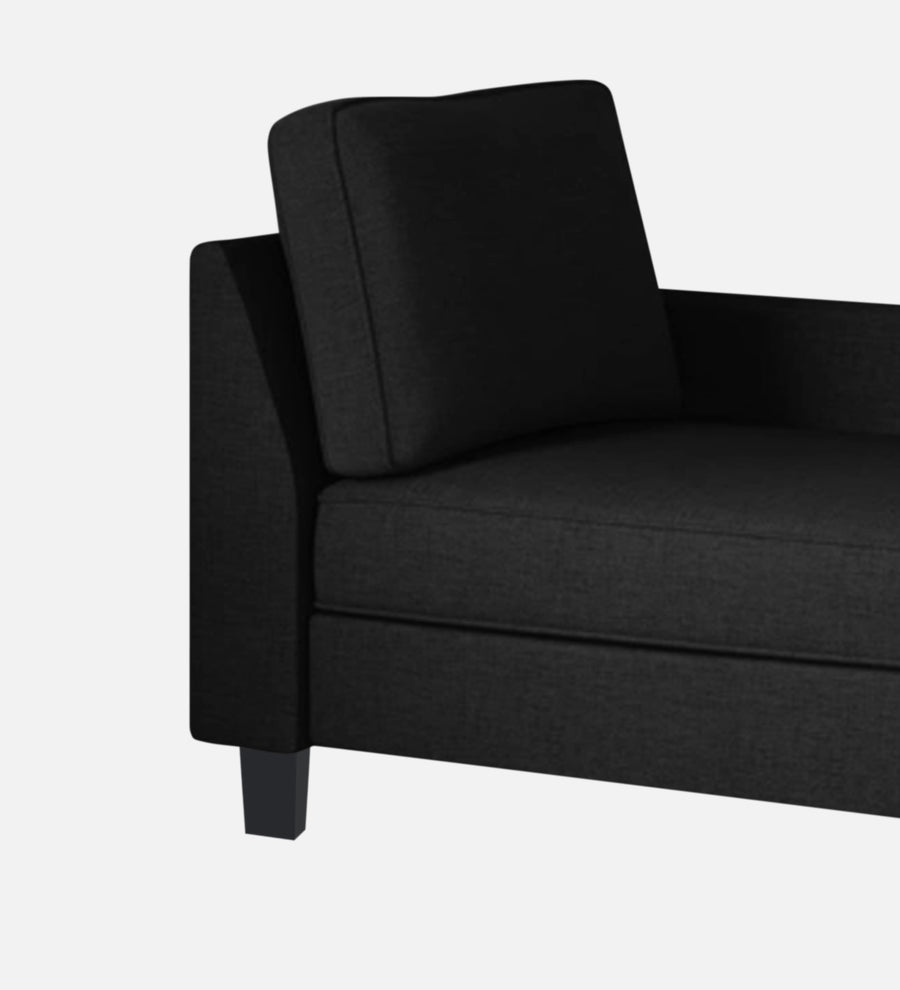 Harry Fabric Rhs Chaise Lounger In Zed Black Colour - Febonic Living