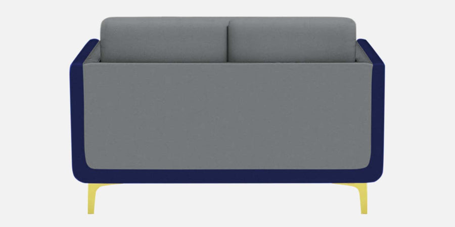 Visky Velvet 2 Seater Sofa In Pearl Grey And Indigo Blue Colour - Febonic Living