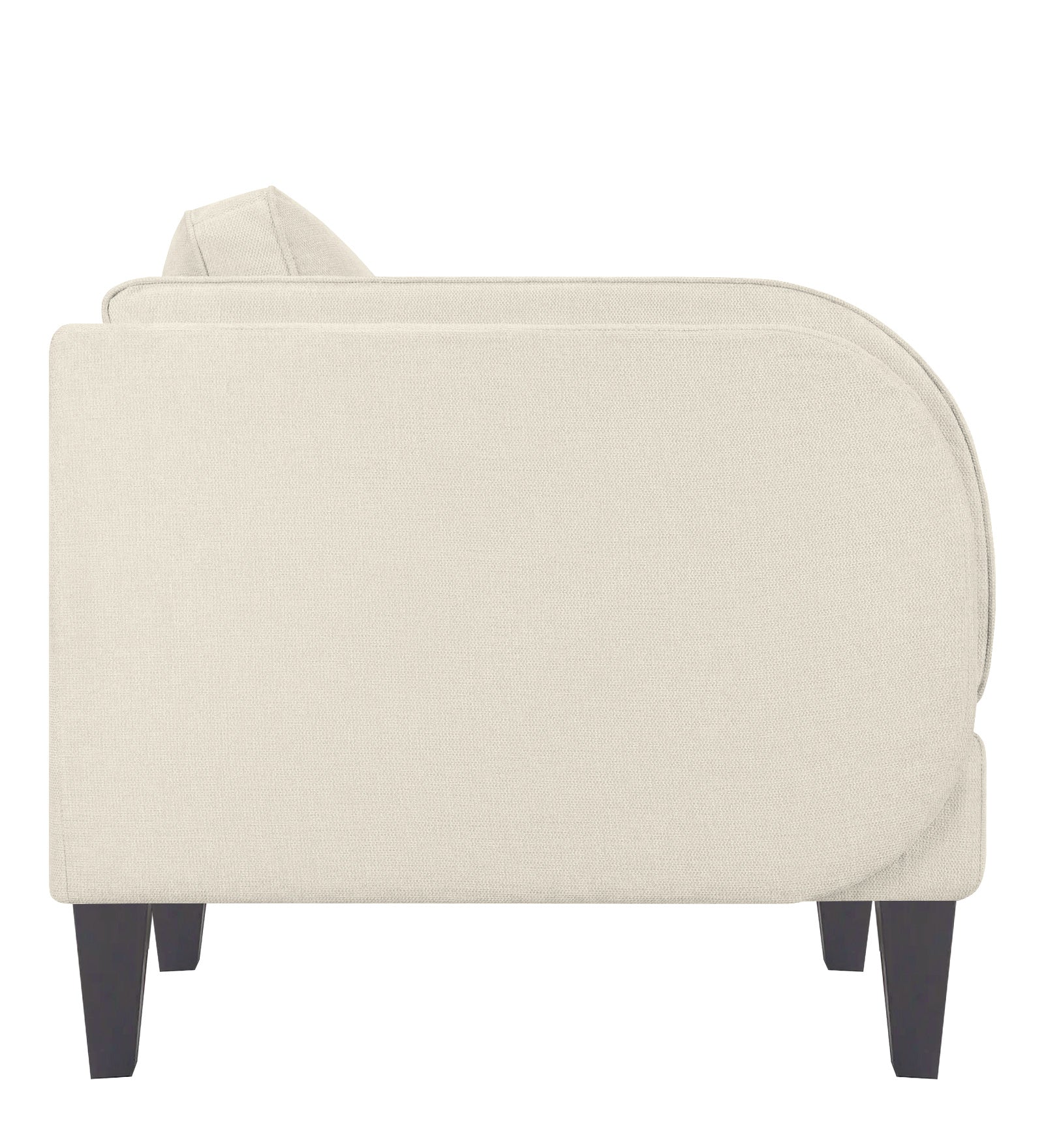 Siddy Fabric 1 Seater Sofa in Ivory Cream Colour