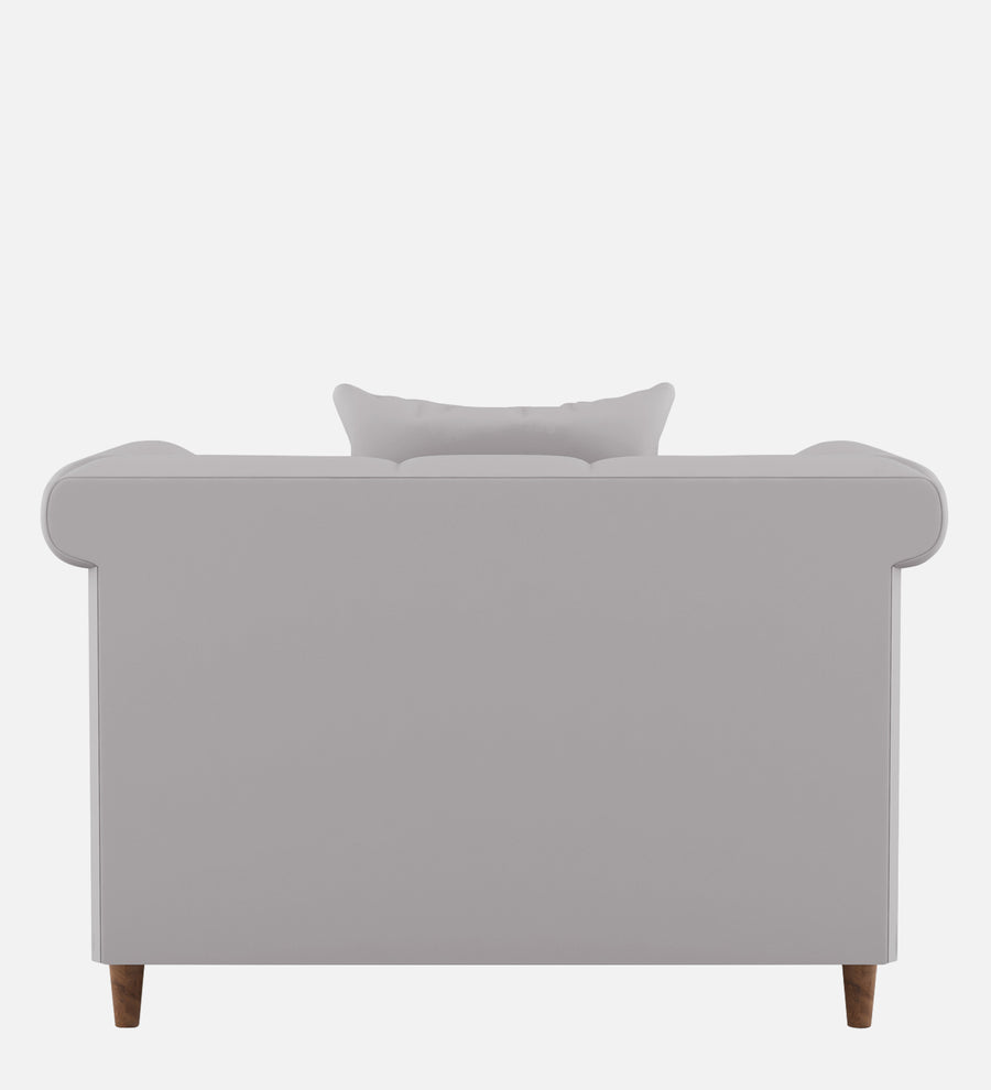 Rubi Velvet 1 Seater Sofa In Concrete Grey Colour - Febonic Living