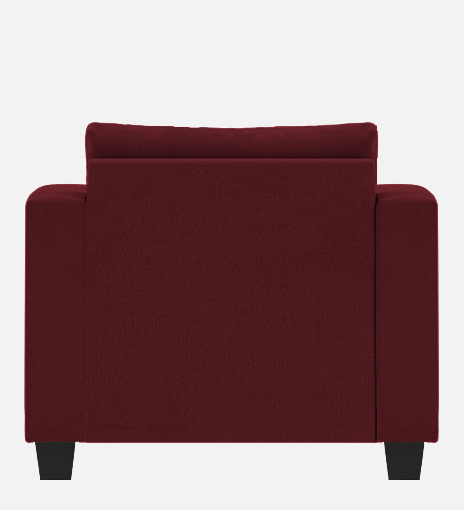 Nabi Fabric 1 Seater Sofa In Blood Maroon Colour