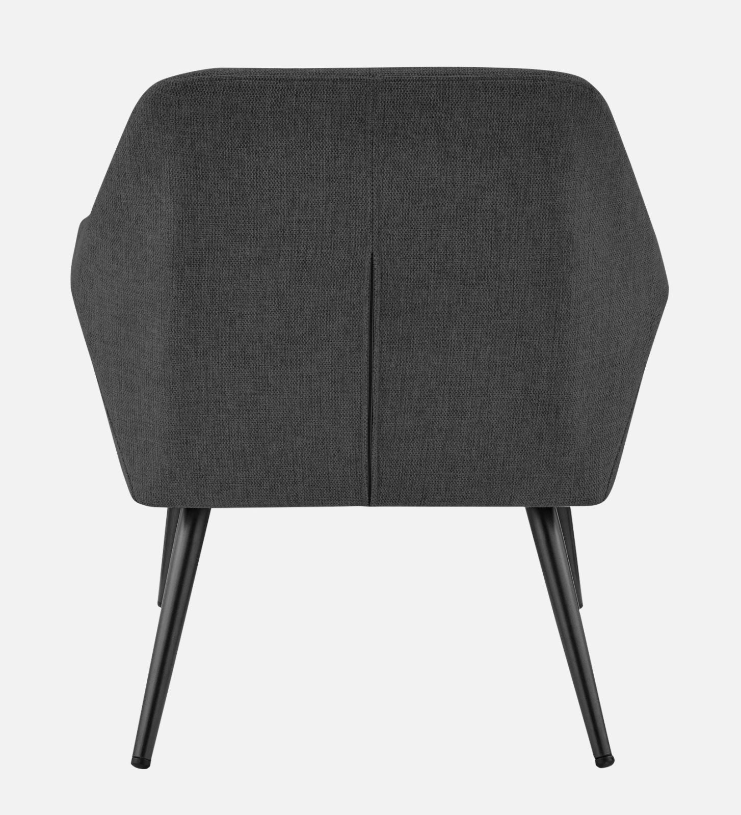 Bella Fabric Arm Chair In Charcoal Grey Colour