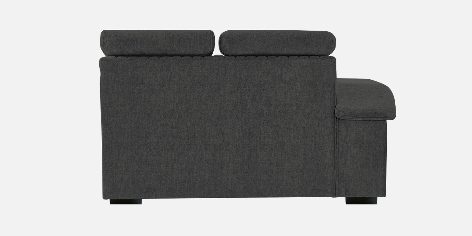 Draco Fabric 6 Seater Corner Sofa In Charcoal Grey Colour - Febonic Living