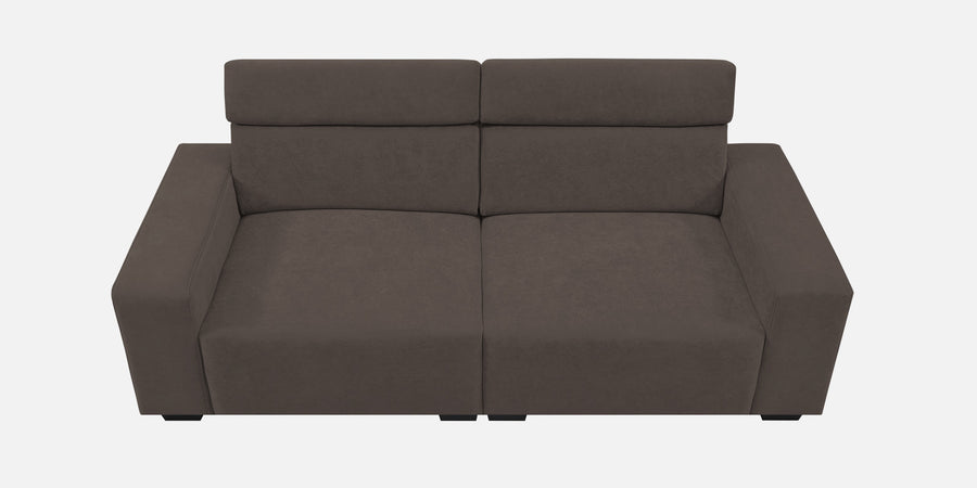 Hiro Fabric 2 Seater Sofa In Lito Brown Colour - Febonic Living