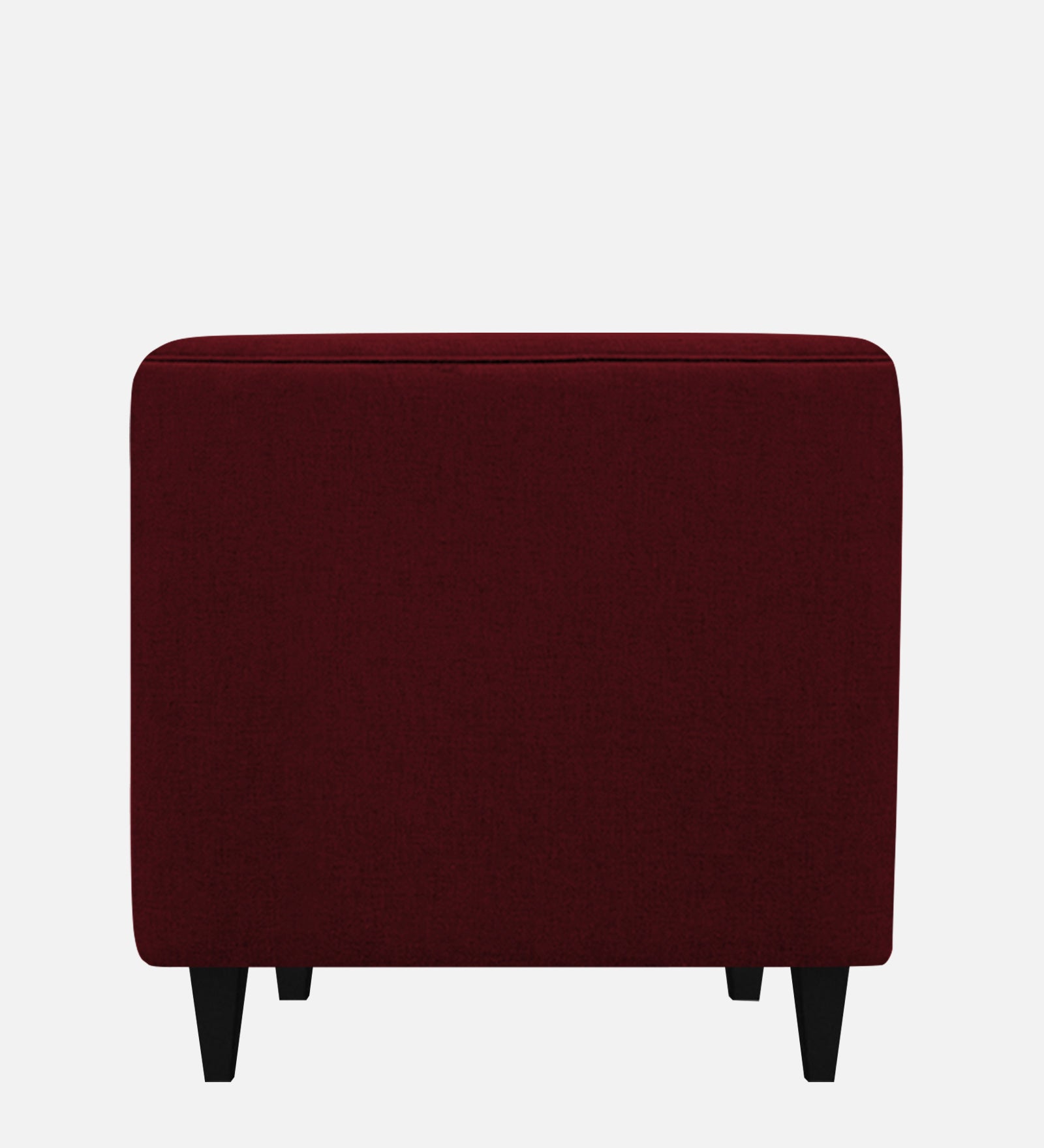 Niki Fabric 1 Seater Sofa in Ruby Red Colour