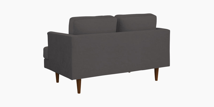 Motra Velvet 2 Seater Sofa In Davy Grey Colour - Febonic Living