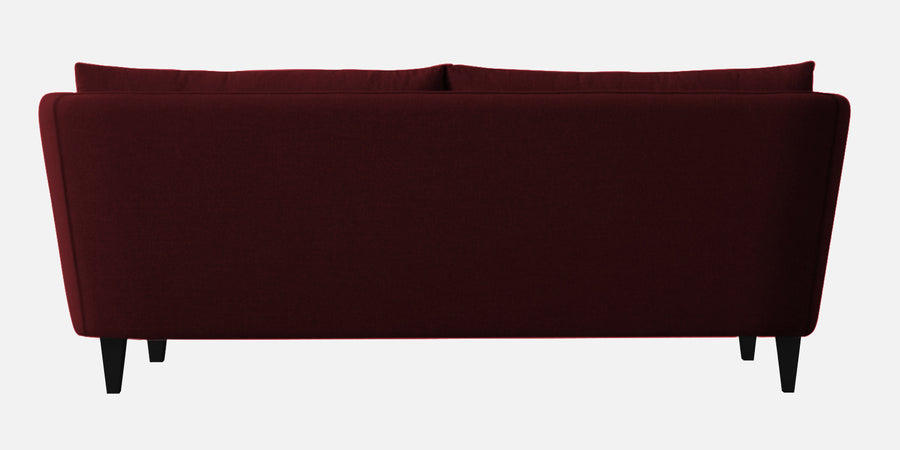 Norway Velvet 3 Seater Sofa In Blood Maroon Colour - Febonic Living