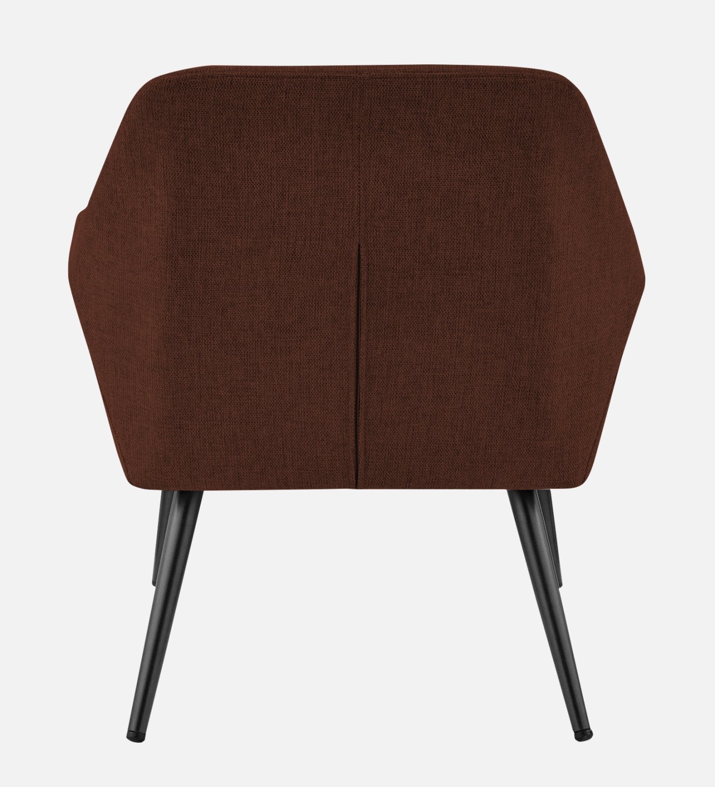 Bella Fabric Arm Chair In Coffee Brown Colour