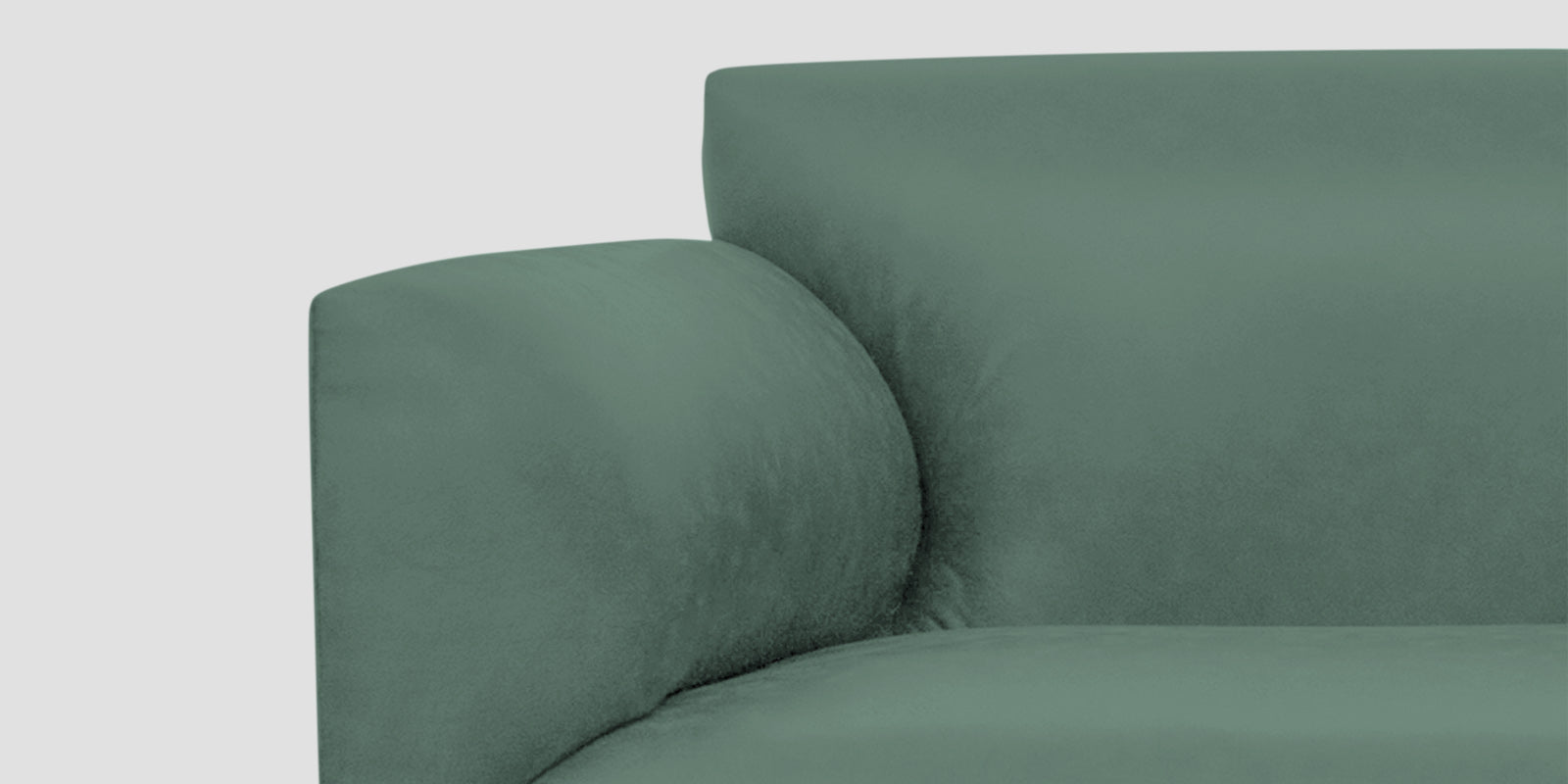 Convi Leatherette 3 Seater Sofa In Mint Green Colour - Febonic Living