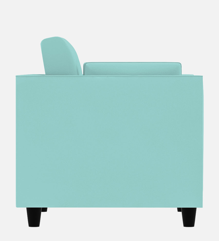 Bristo Velvet 1 Seater Sofa In Barmunda Aqua Colour With Storage - Febonic Living