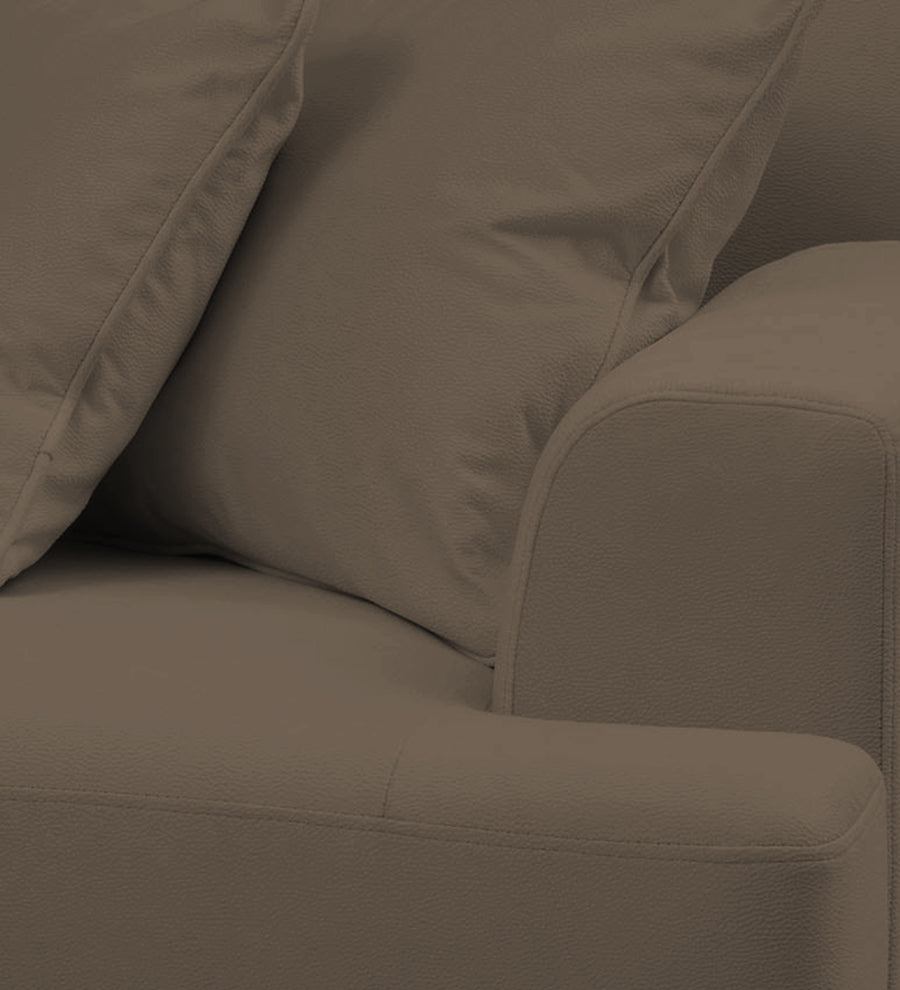 Woody Fabric 1 Seater Sofa In Broco Dust Colour - Febonic Living