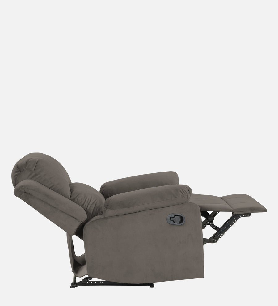 Henry Fabric 1 Seater Motorized Recliner In Battle Grey Colour - Febonic Living