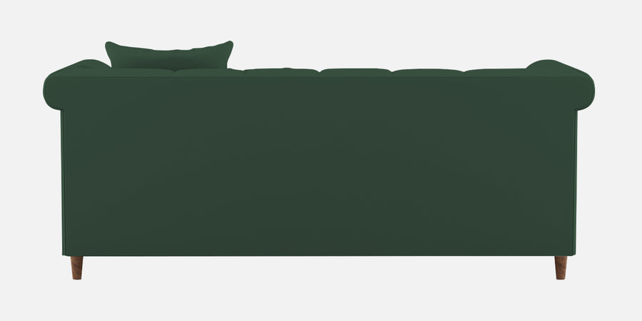 Rubi Velvet 3 Seater Sofa In Amazon Green Colour - Febonic Living