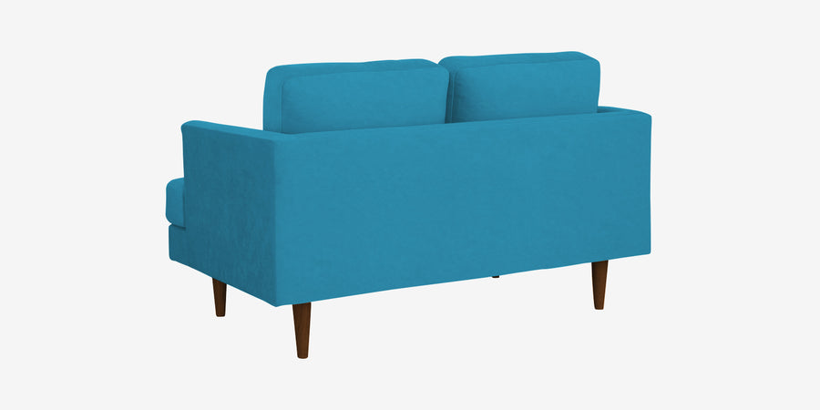 Motra Velvet 2 Seater Sofa In Aqua Blue Colour - Febonic Living
