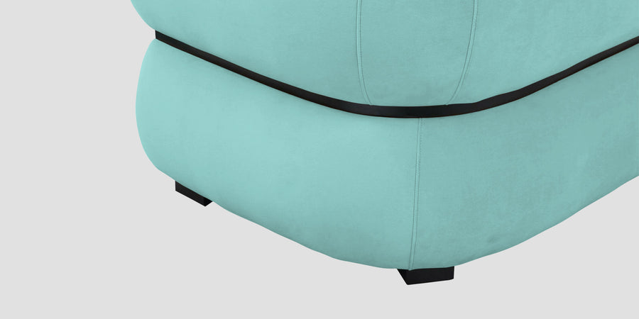 Kula Velvet 3 Seater Sofa In Barmunda Aqua Colour - Febonic Living