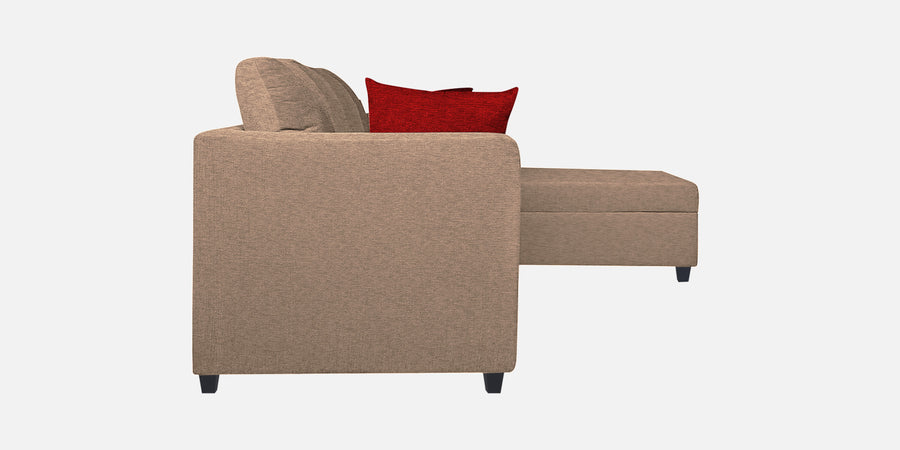 Nebula Fabric Rhs Sectional Sofa 3 Lounger In Cookie Beige Colour - Febonic Living