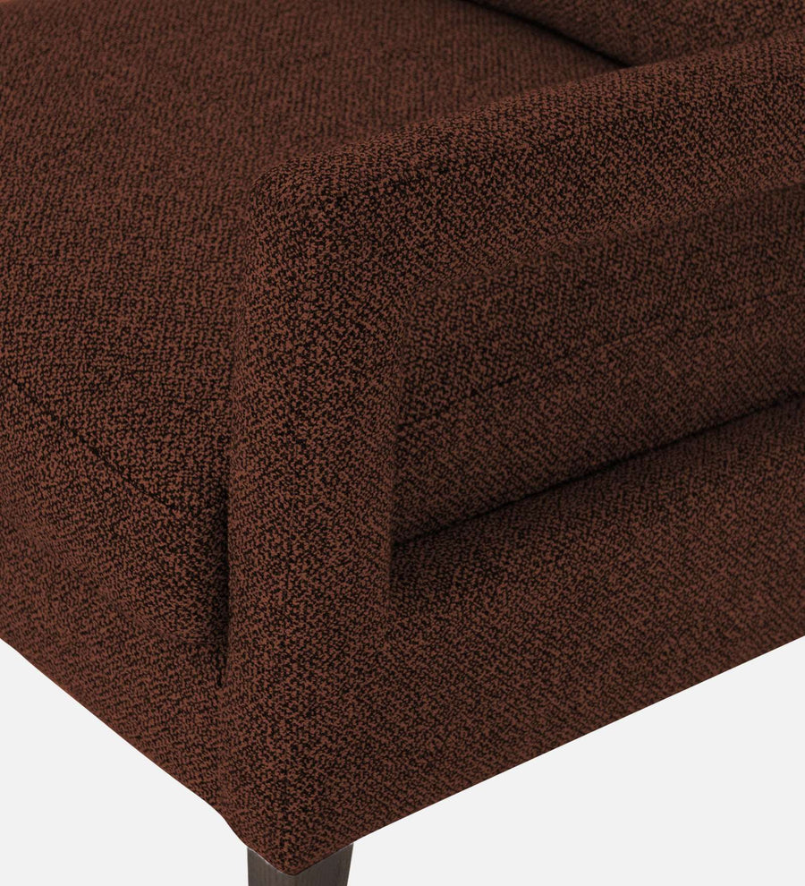 Olsen Fabric Arm Chair In Coffee Brown Colour - Febonic Living