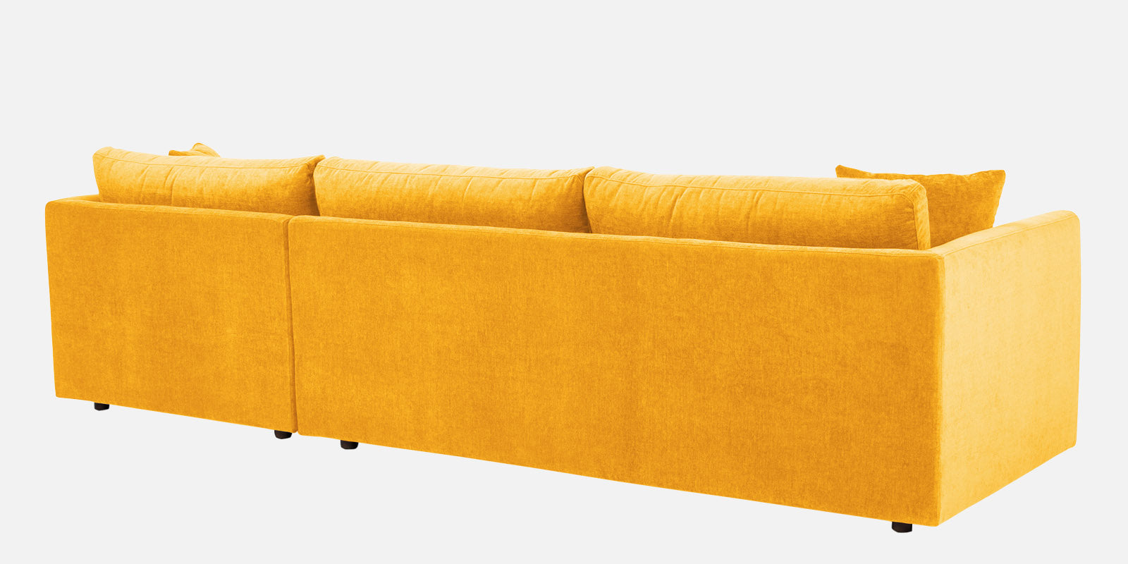 Northern Fabric LHS Sectional Sofa (3+Lounger) in Bold Yellow Colour