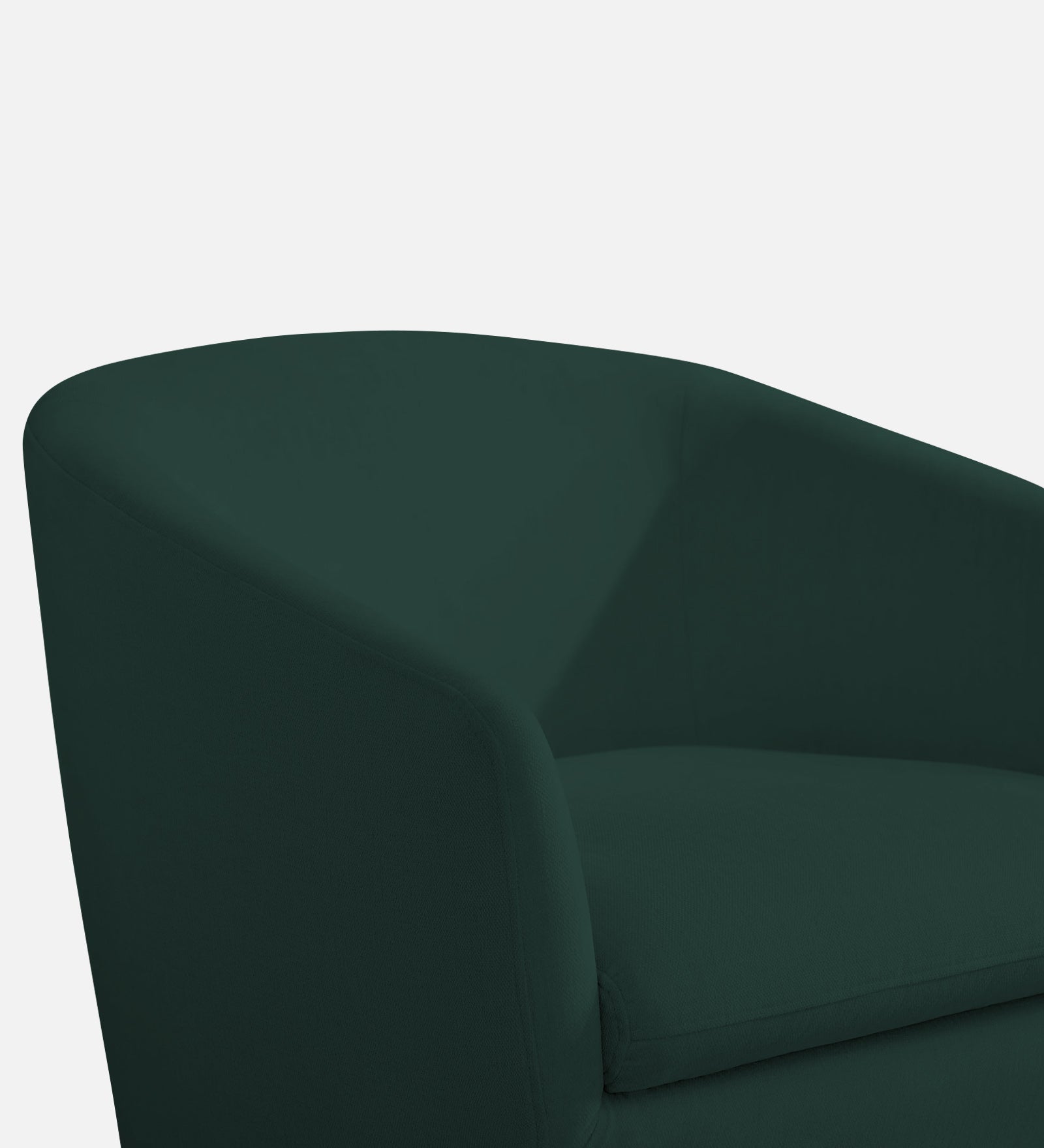 Haddie Velvet Swivel Chair in Forest Green Colour