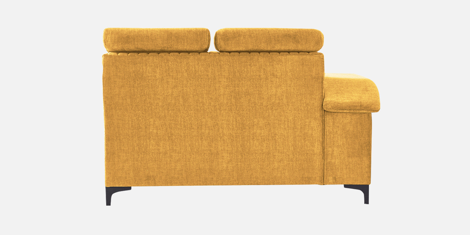 Draco Fabric Corner Sofa in Blush Yellow Colour