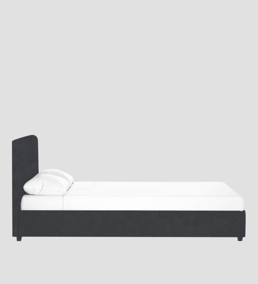 Asyra Velvet Upholstered King Size Bed In Davy Grey Colour With Box Storage - Febonic Living