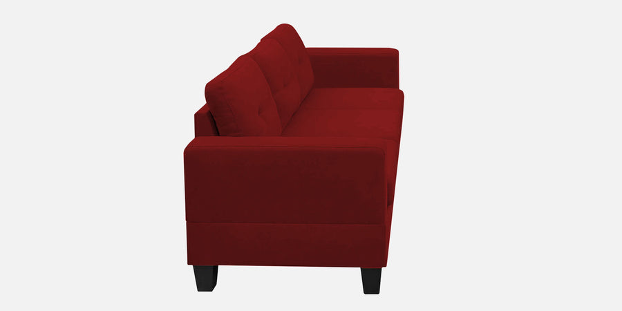 Thomas Fabric 3 Seater Sofa In Blood Maroon Colour - Febonic Living