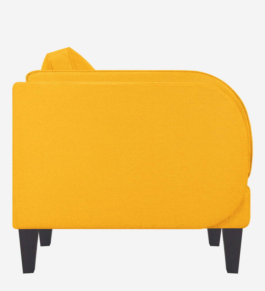 Siddy Fabric 1 Seater Sofa In Bold Yellow Colour - Febonic Living