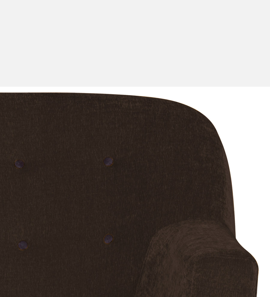 German Fabric 1 Seater Sofa In Cidar Brown Colour - Febonic Living