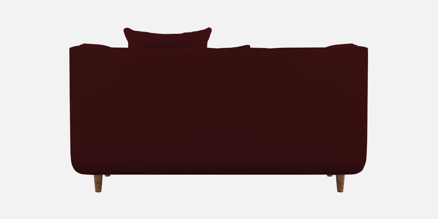 Sumo Velvet 2 Seater Sofa In Blood Maroon Colour - Febonic Living