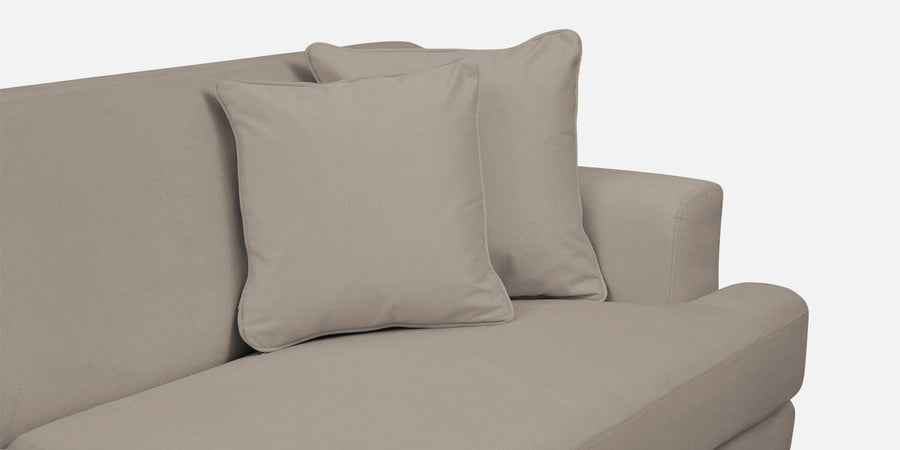 Woody Fabric Lhs Sectional Sofa 3 Lounger In Oat Beige Colour - Febonic Living