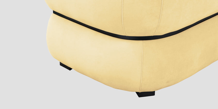 Kula Velvet 3 Seater Sofa In Sandy Beige Colour - Febonic Living