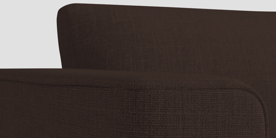 Kenia Fabric 2 Seater Foldable Sofa Cum Bed In Coffee Brown Colour - Febonic Living