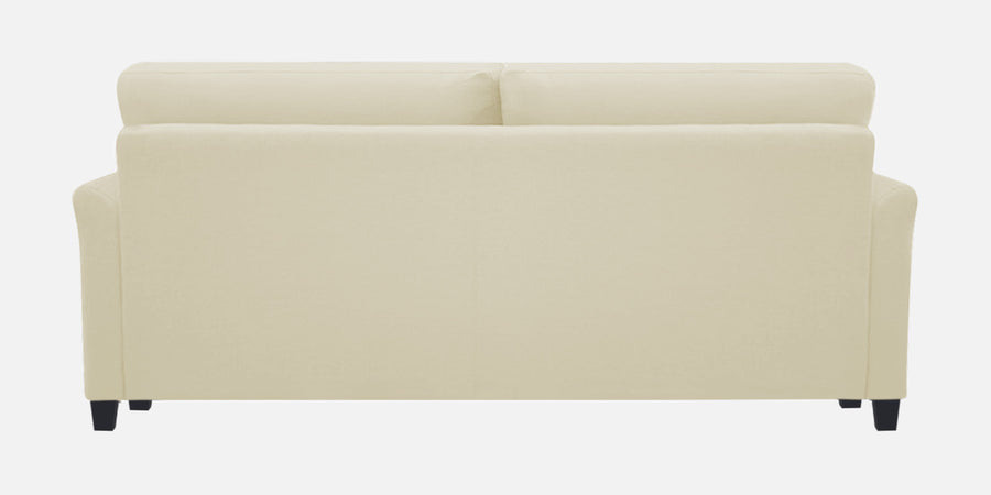 Daroo Velvet 3 Seater Sofa In Warm White Colour - Febonic Living