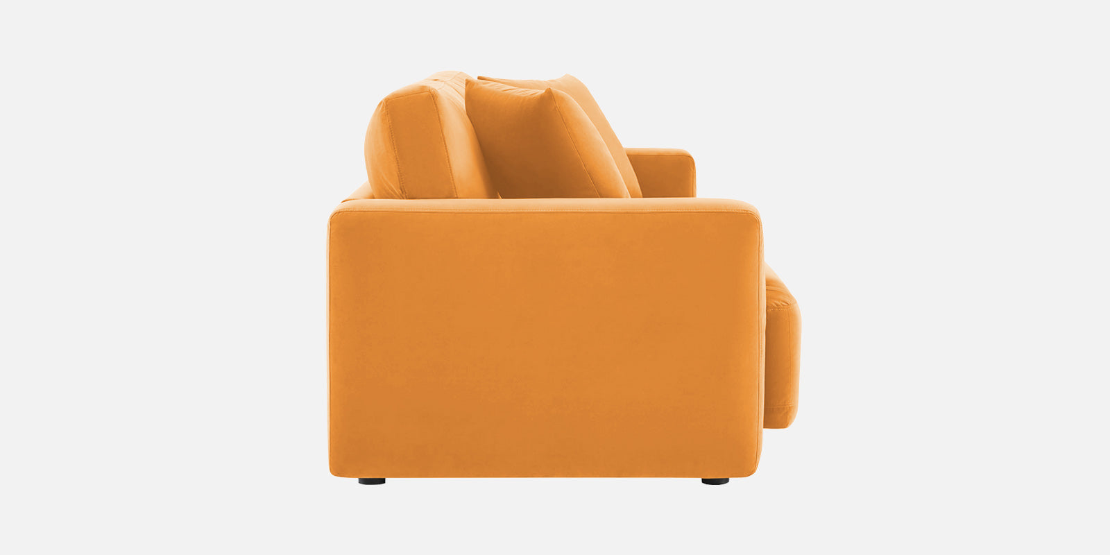 Kosta Velvet 3 Seater Sofa in Tangerine Orange Colour