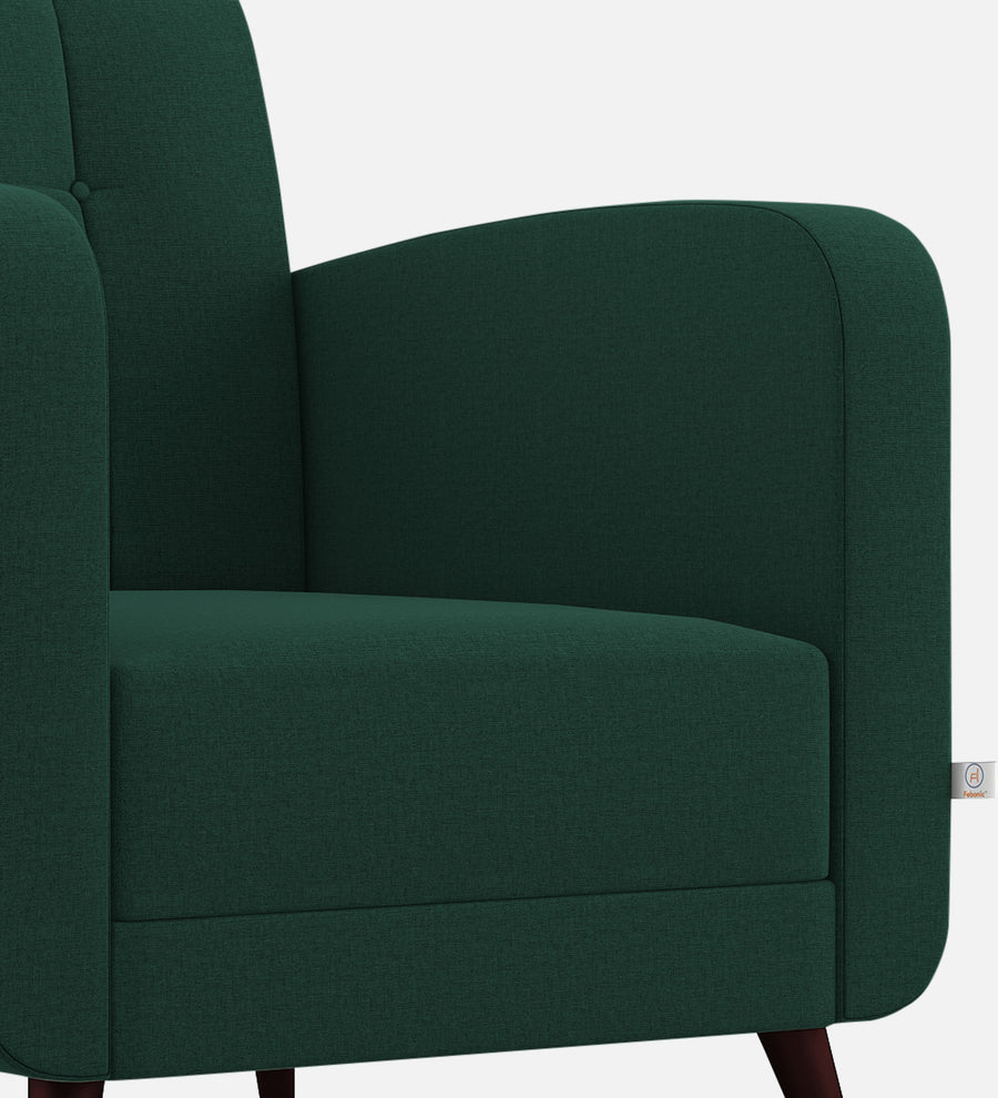 Wiki Velvet 1 Seater Sofa In Forest Green Colour - Febonic Living
