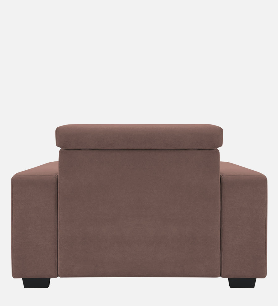 Hiro Fabric 1 Seater Sofa In Berry Wine Colour - Febonic Living
