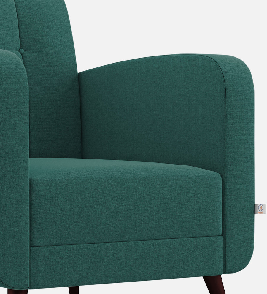 Wiki Velvet 1 Seater Sofa In Pine Green Colour - Febonic Living